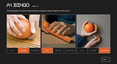 AI Bingo - игра-угадайка для художников