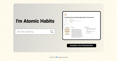 Приложение искусственного интеллекта Atomic Habits GPT
