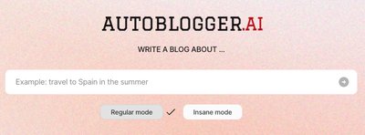 Autoblogger.ai - платформа для написания постов в блог