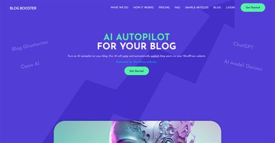 Приложение искусственного интеллекта Blogbooster
