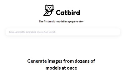 Catbird - инструмент для создания нескольких изображений из одной подсказки