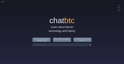 Приложение искусственного интеллекта ChatBTC