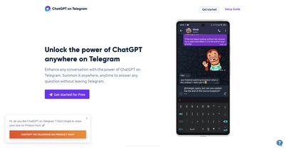Приложение искусственного интеллекта ChatGPT on Telegram