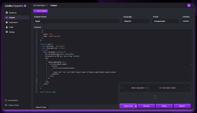codesnippets - позволяет разработчикам создавать, совместно использовать и отлаживать безопасные фрагменты кода.