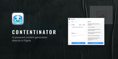 Contentinator - плагин figma для создания контента, изображений и копирайтинга