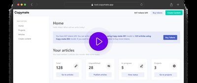 Copymate - инструмент для генератора seo-контента на любых языках
