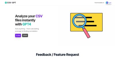 Приложение искусственного интеллекта CSV-GPT
