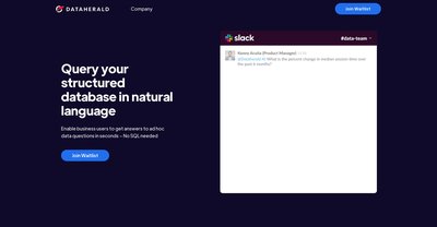 Приложение искусственного интеллекта Dataherald