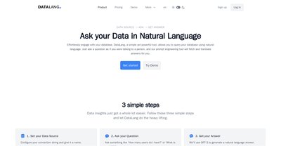 Приложение искусственного интеллекта Datalang