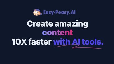 Easy-Peasy.AI - созданный ии текст, изображения и транскрипции