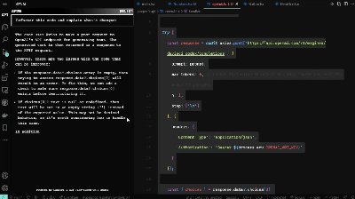GPT95 - расширение vscode для генерации кода