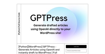 Приложение искусственного интеллекта GPTPress