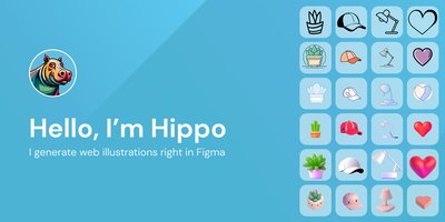 Hippo AI - плагин для создания дизайнерских ресурсов для веб-приложений и мобильных приложений в figma.