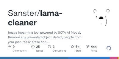 Lama Cleaner - удалите ненужные объекты с изображений или замените что-либо на изображении