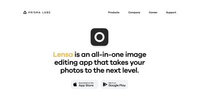 Lensa - приложение для редактирования изображений ai (мобильное)