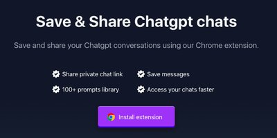 ListGPT - расширение google chrome для сохранения и обмена разговорами chatgpt, библиотеки подсказок и экспорта сообщений в виде текстовых файлов.