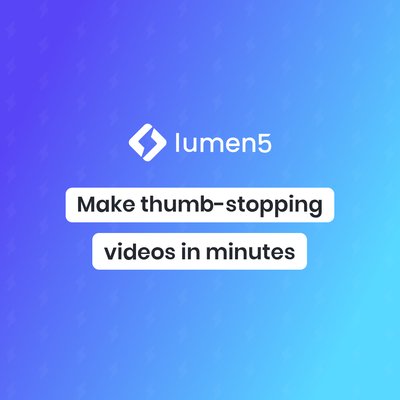 Lumen5 - инструмент для создания видео с искусственным интеллектом