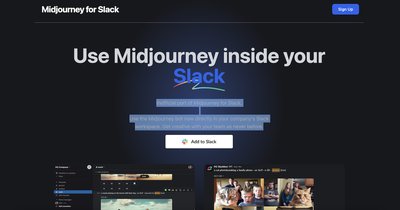 Midjourney for Slack - слабый бот для создания изображений midjourney