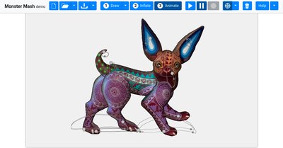 Monster Mash - преобразование нарисованных изображений в 3d-изображения, а затем их анимация