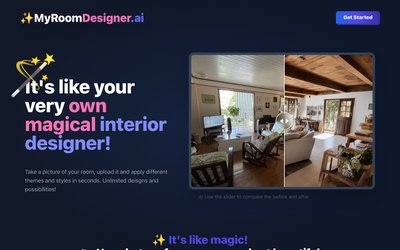 MyRoomDesigner.ai - инструмент для дизайна интерьера