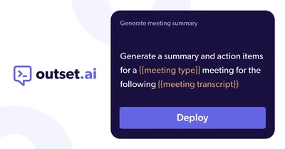 Outset.ai - инструмент для разработчиков, позволяющий интегрировать ии в продукты.