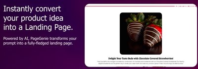 PageGenie - инструмент для создания целевых страниц