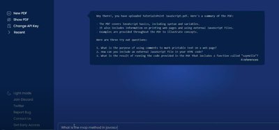 PDFGPT IO - инструмент для загрузки pdf-файлов и общения с ним