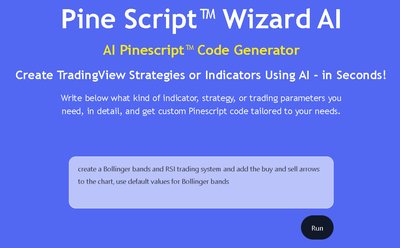 Pine Script Wizard - инструмент для генерации кода для pinescript tradingview