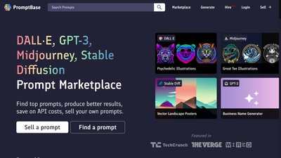 PromptBase - покупайте и продавайте подсказки для различных инструментов ии