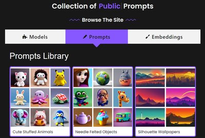 Public Prompts - большой и растущий список свободно доступных графических подсказок