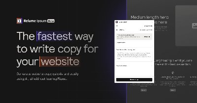 Relume Ipsum - инструмент для создания копии, не выходя из figma