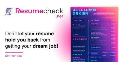 resumecheck.net - оптимизируйте резюме для конкретных должностей