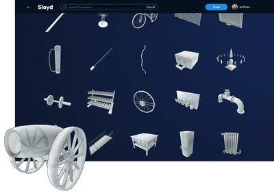 Sloyd - инструмент 3d-моделирования для создания готовых к игре ресурсов с использованием параметрических генераторов и машинного обучения.