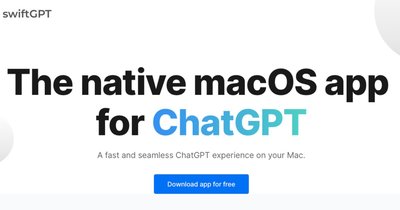 swiftGPT.app - бесплатное приложение для macos для быстрой работы с chatgpt.