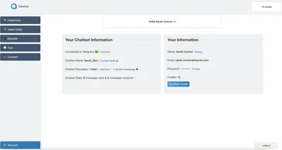 Telechat - инструмент для создания чат-бота для телеграммы
