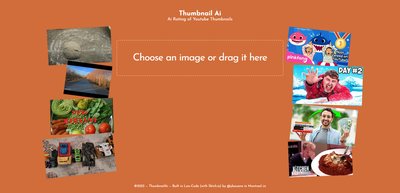 ThumbnailAi  - инструмент для создания оценок для миниатюр youtube.