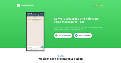 Приложение искусственного интеллекта TranscribeMe