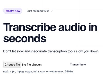 Transkribieren - инструмент для аудио транскрипции