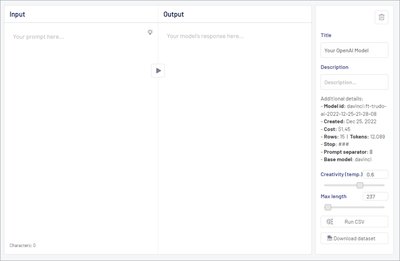 Trudo - обучайте, тестируйте и развертывайте собственную модель openai