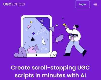 UGC Scripts - инструмент для копирайтинга и создания контента с данными вашей аудитории