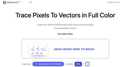 Vectorizer.AI - инструмент для преобразования растровых изображений jpeg и png в векторы svg для печати, вырезания, вышивания и многого другого.