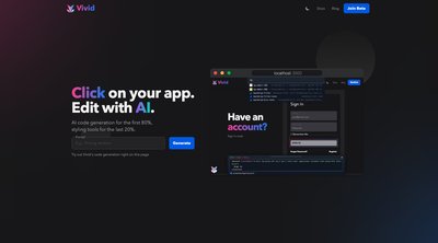 Vivid - редактируйте код своего приложения прямо в браузере