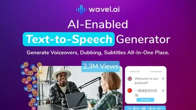 Wavel.ai - платформа с решениями для видео, включая субтитры и озвучку