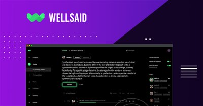 WellSaid Labs - преобразование текста в голос в режиме реального времени